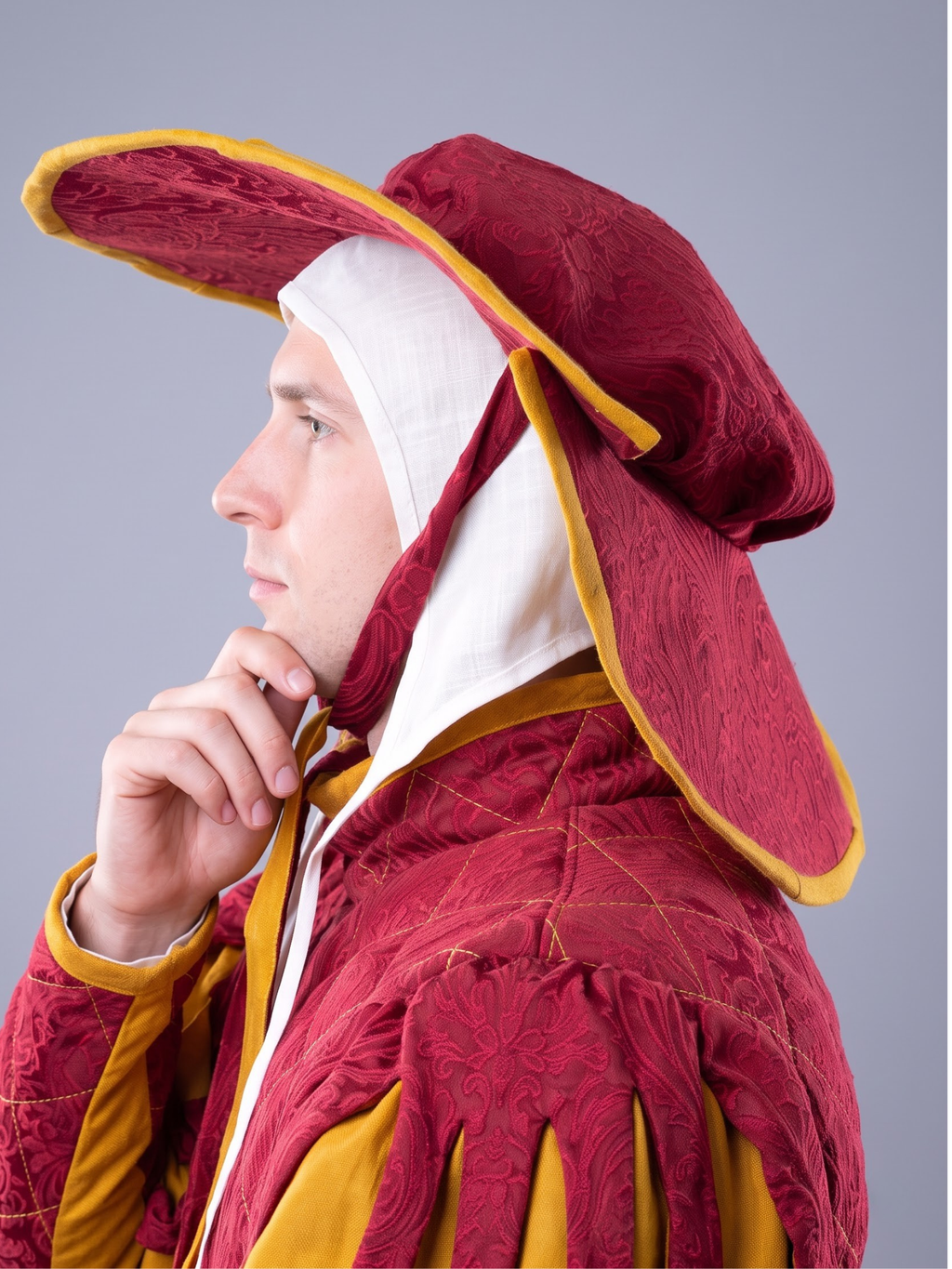 Men’s Renaissance Landsknecht Padded Set Costume – Tudor Court Nobleman Outfit