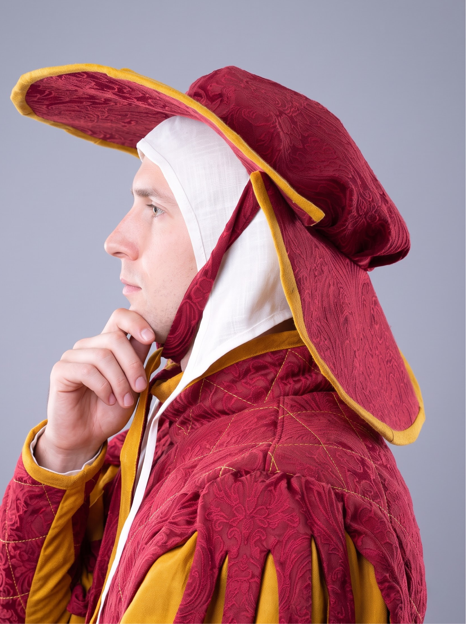 Men’s Renaissance Landsknecht Padded Set Costume – Tudor Court Nobleman Outfit