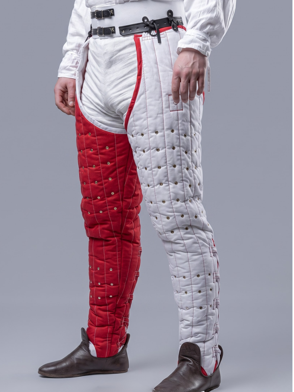 Men’s Medieval Padded Chausses – Quilted Leg Armor for LARP, SCA & Historical Reenactment