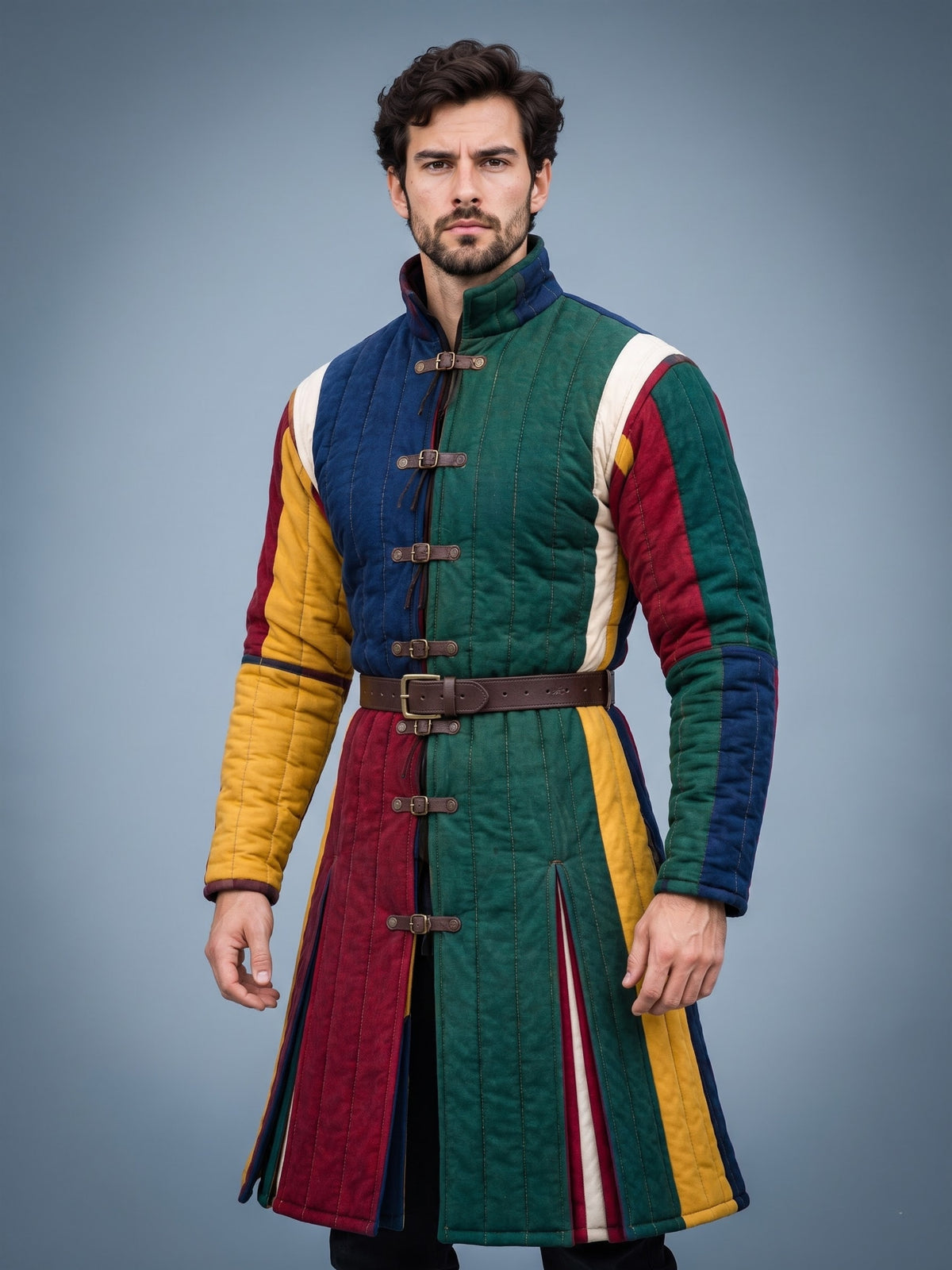 Multicolor Men’s Gambeson – Medieval Padded Armor Jacket | HEMA, LARP & Reenactment