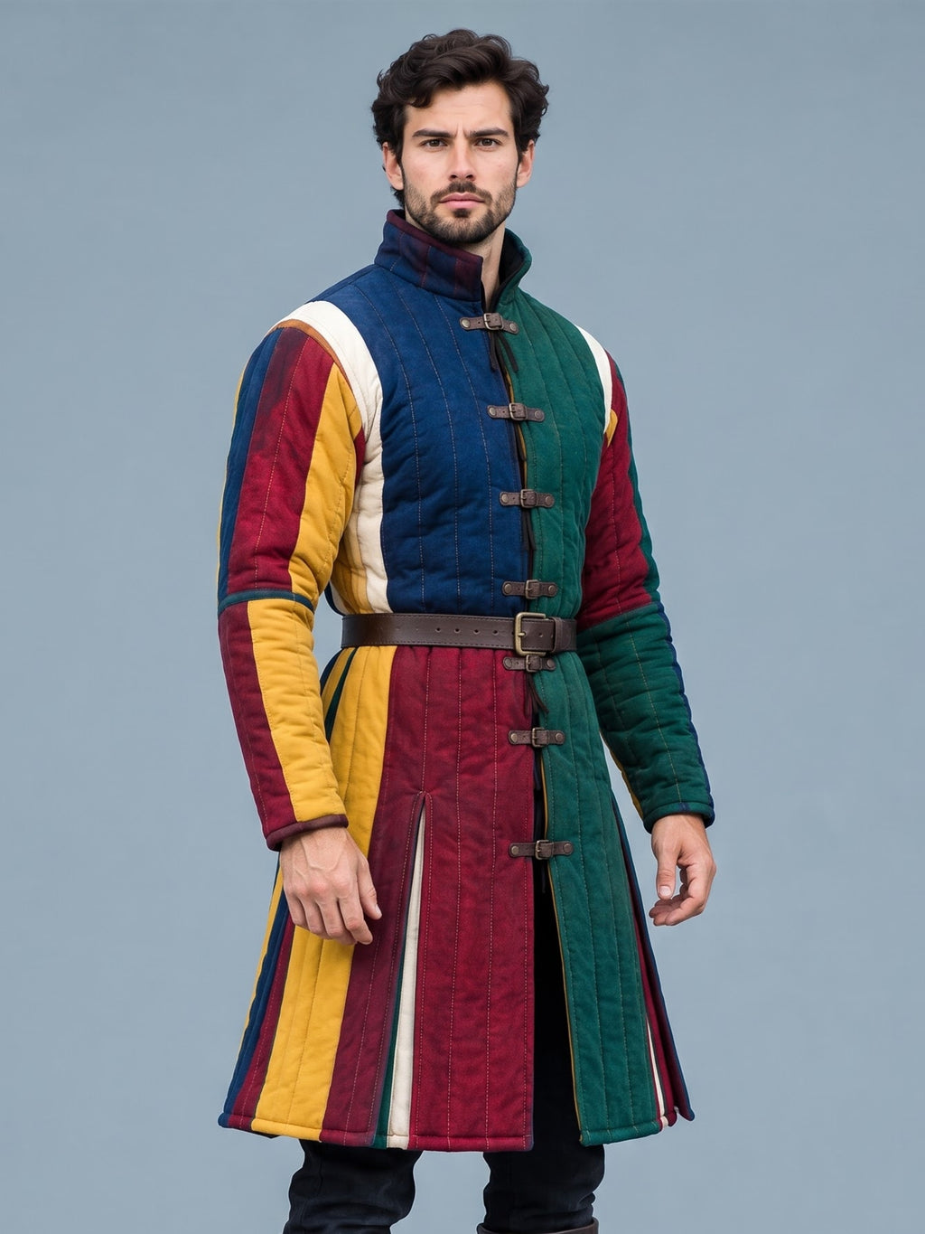 Multicolor Men’s Gambeson – Medieval Padded Armor Jacket | HEMA, LARP & Reenactment