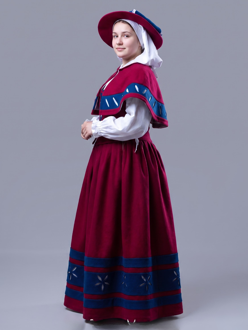 PINK WOMEN'S LANDSKNECHT COSTUME, KAMPFRAU DRESS Renaissance Maiden Costume