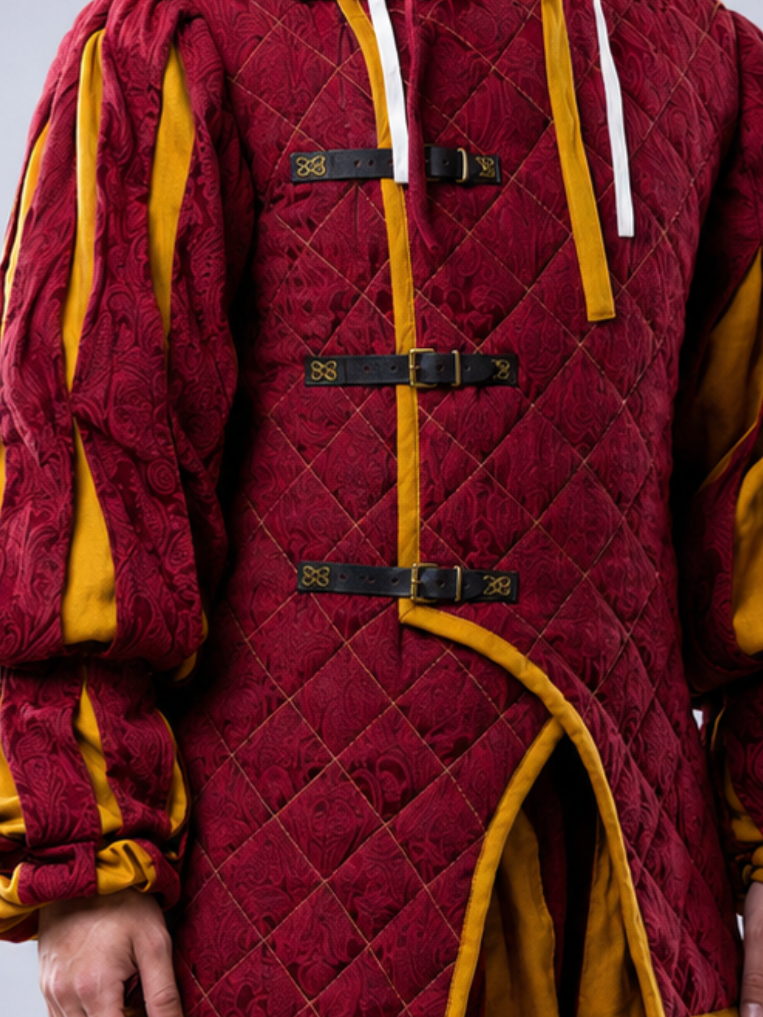 Men’s Renaissance Landsknecht Padded Set Costume – Tudor Court Nobleman Outfit