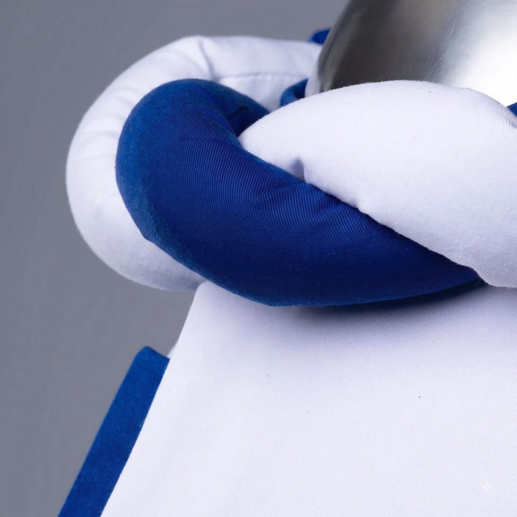 Blue & White Medieval Helmet Torse – Heraldic Wreath