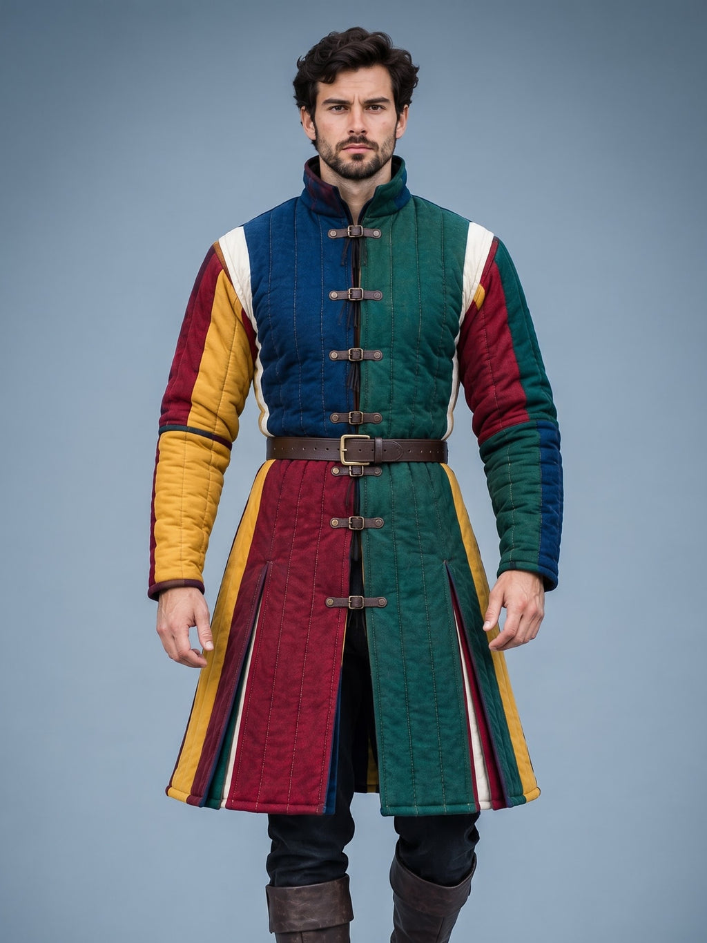 Multicolor Men’s Gambeson – Medieval Padded Armor Jacket | HEMA, LARP & Reenactment