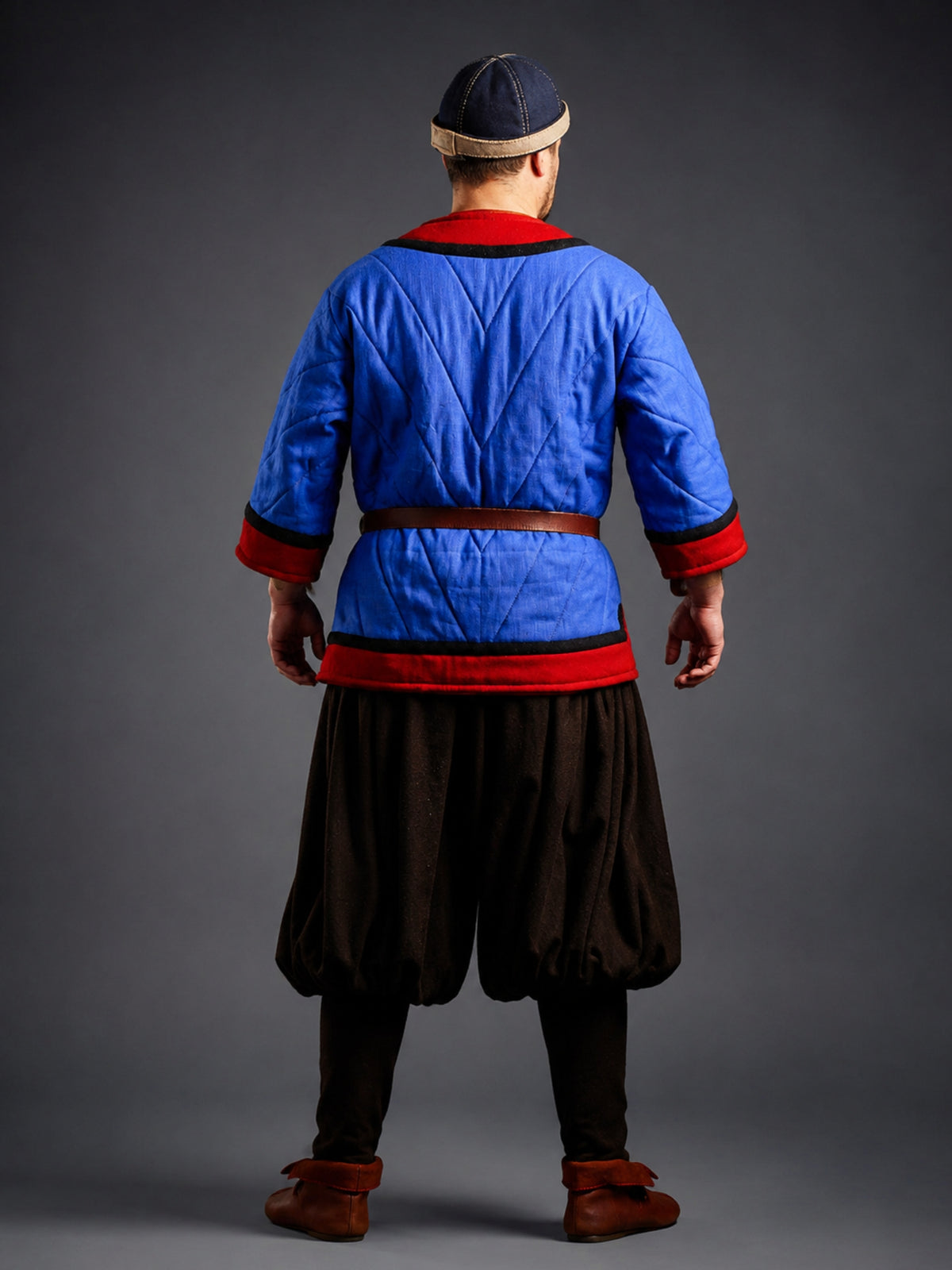 Men's Medieval Padded Tunic and Breeches Costume for LARP