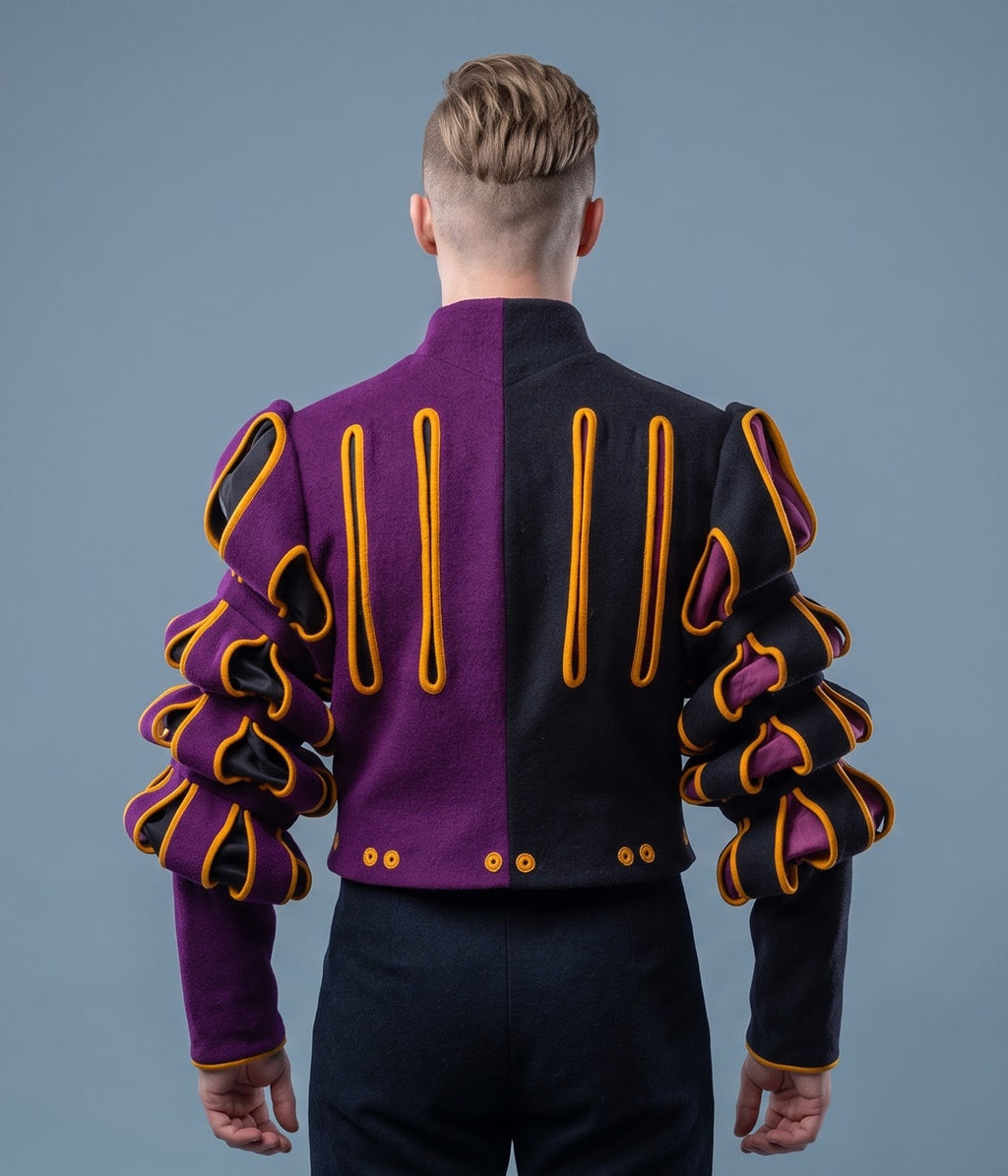 Men’s Renaissance Landsknecht Doublet Jacket – Puff Sleeve Medieval Costume