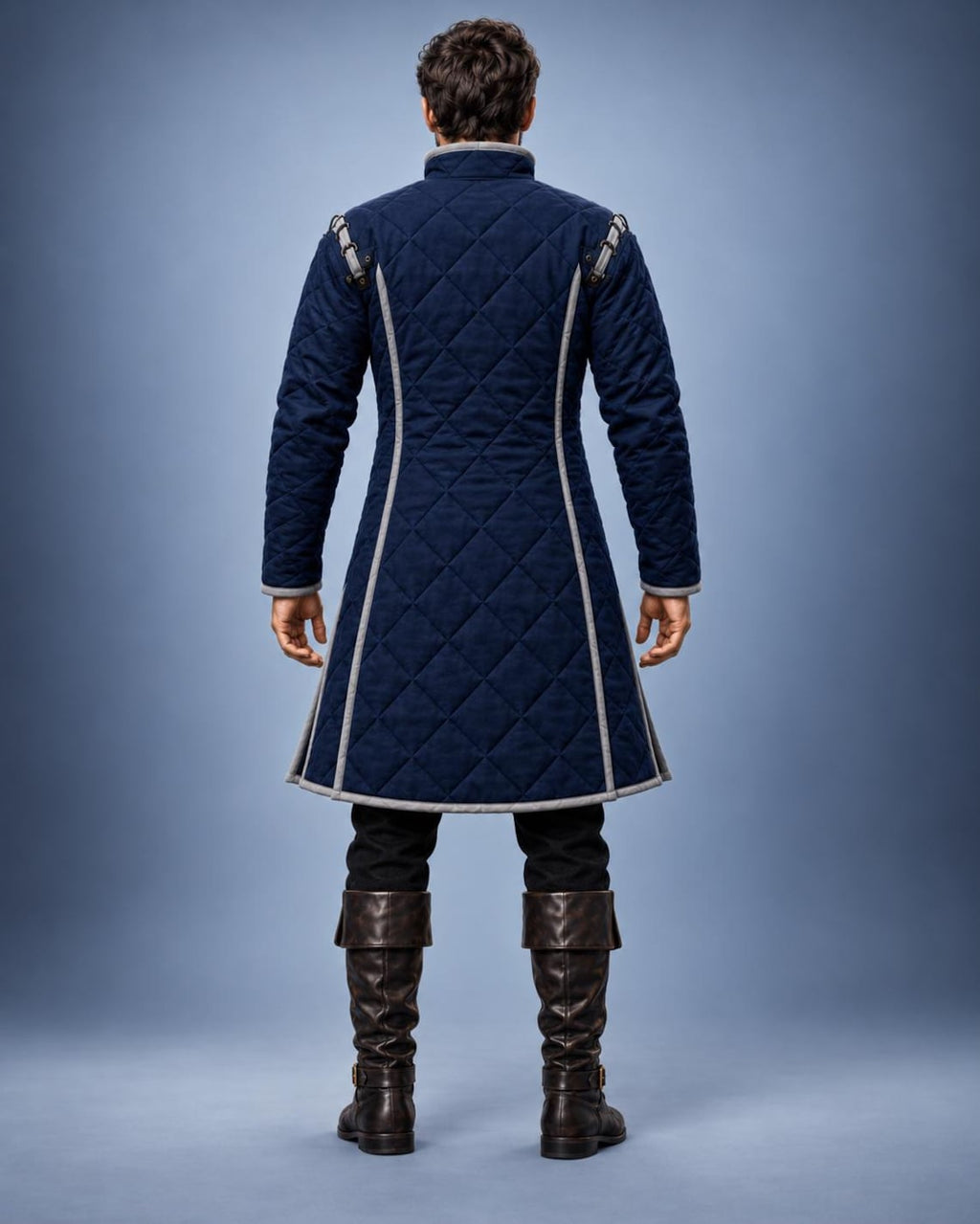 Men's Medieval Gambeson Coat, Quilted Padded Armor Jacket, LARP Reenactment Costume