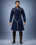 Men's Medieval Gambeson Coat, Quilted Padded Armor Jacket, LARP Reenactment Costume