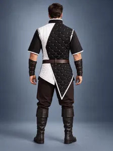 Men’s Medieval Gambeson Tunic, Quilted Padded Armor, LARP Knight Costume, Renaissance Reenactment Outfit
