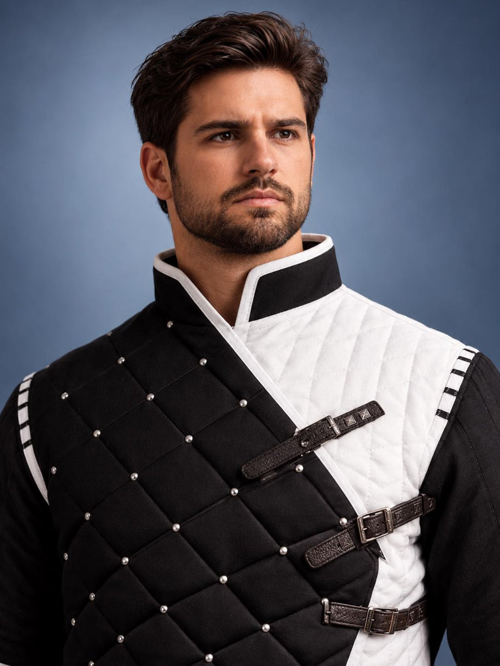 Men’s Medieval Gambeson Tunic, Quilted Padded Armor, LARP Knight Costume, Renaissance Reenactment Outfit